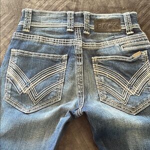 BKE Black Denim Jeans with Stitch Detailing